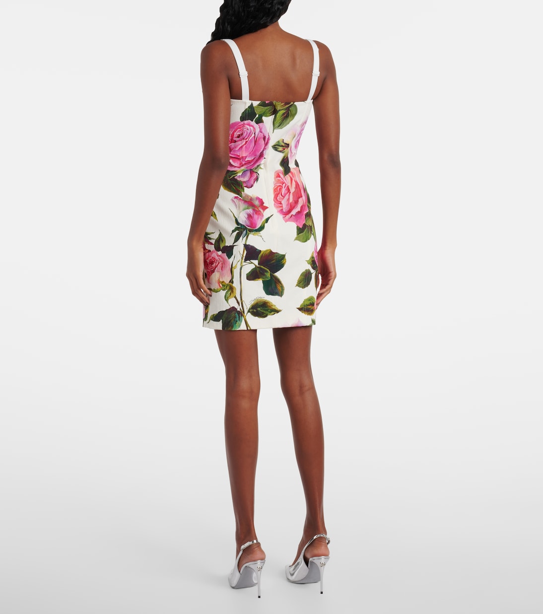 Floral cotton-blend minidress | Dolce&Gabbana