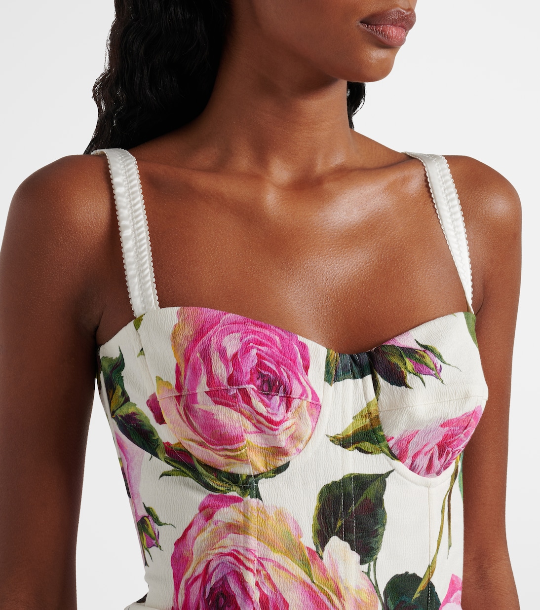 Floral cotton-blend minidress | Dolce&Gabbana