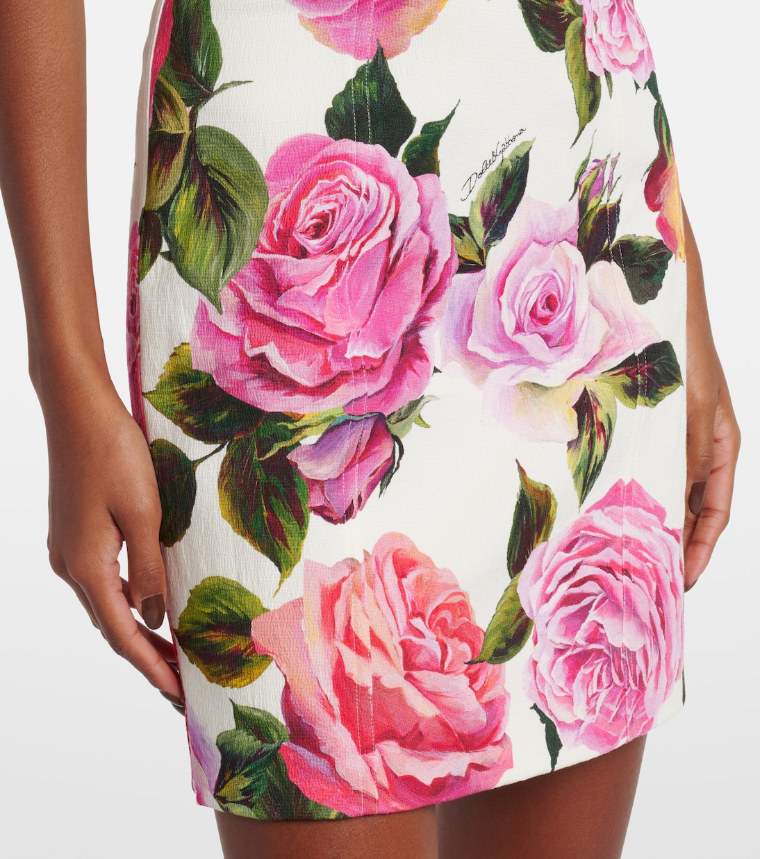 Floral cotton-blend minidress | Dolce&Gabbana