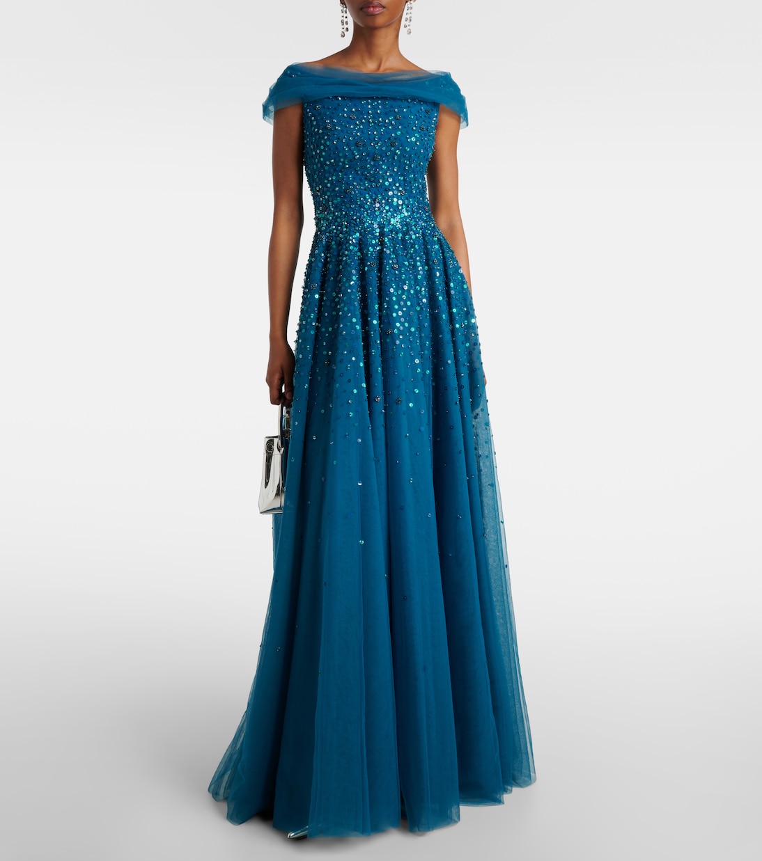 Robe longue Bee à cristaux | Jenny Packham