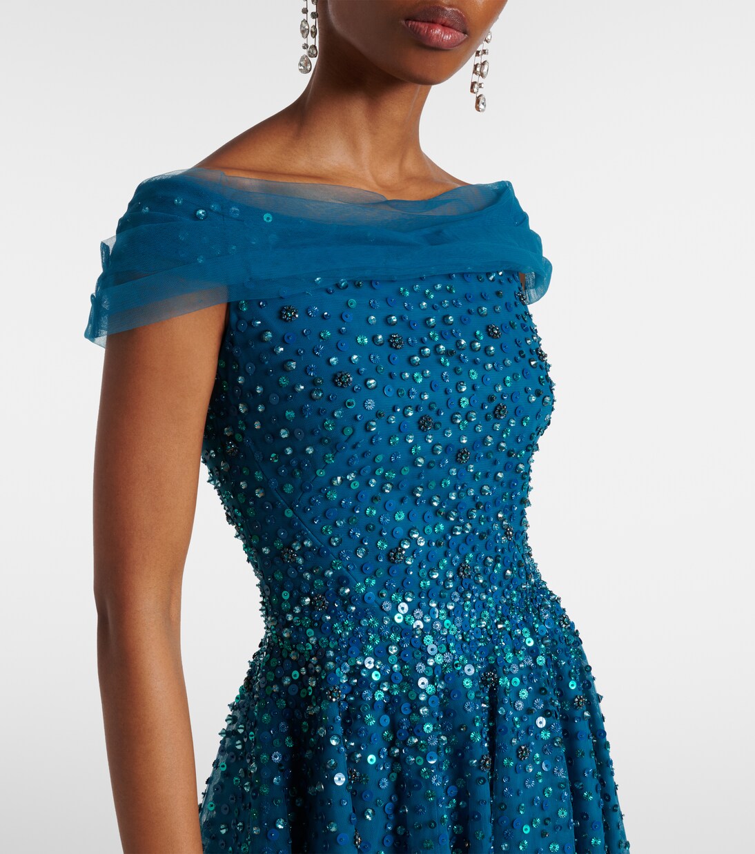 Robe longue Bee à cristaux | Jenny Packham