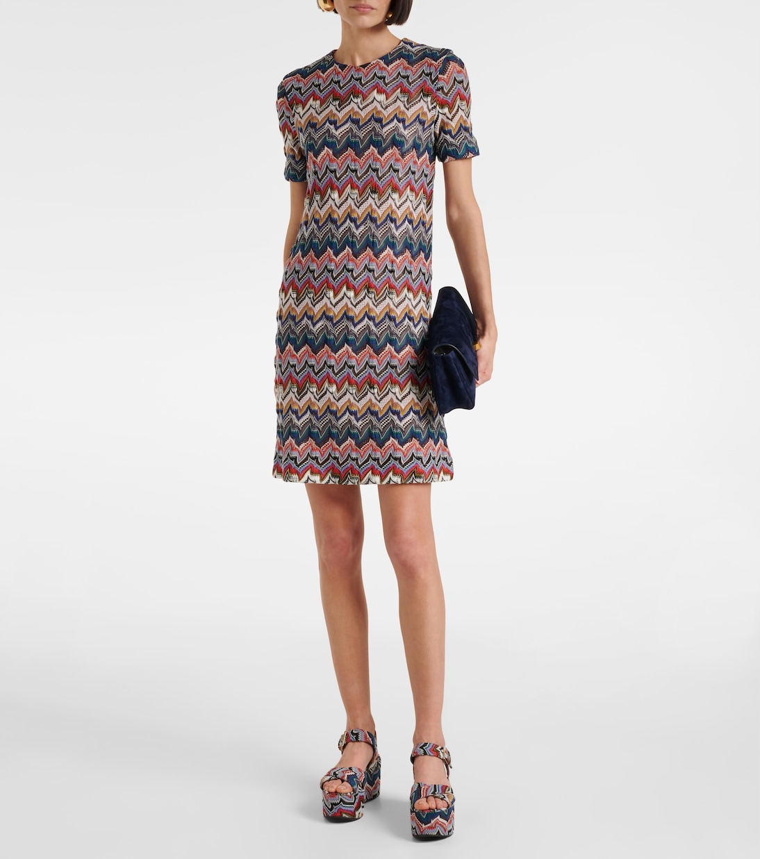 Minikleid aus Häkelstrick | Missoni