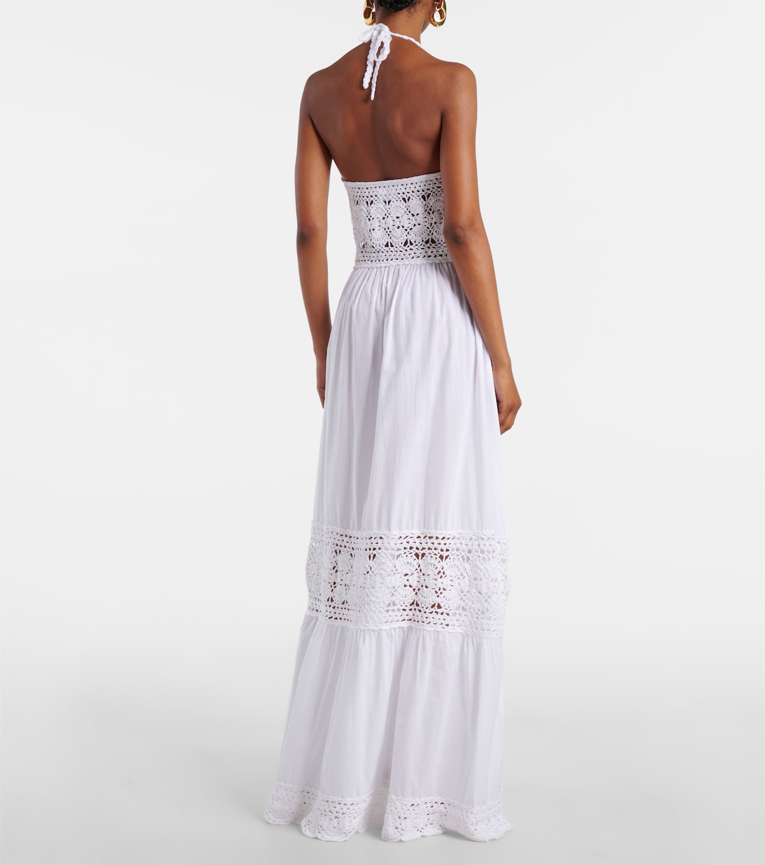 Maxikleid Filigree mit Häkelstrick | Anna Kosturova