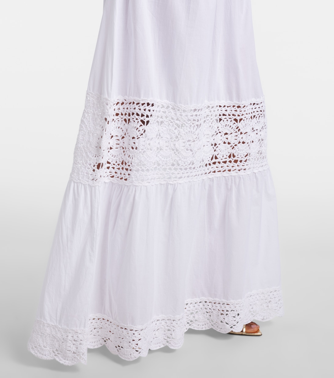 Maxikleid Filigree mit Häkelstrick | Anna Kosturova