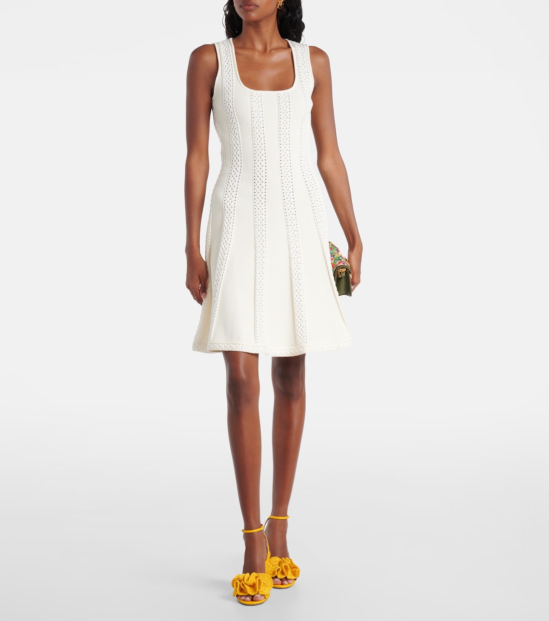 Miniabito in maglia traforata | Oscar de la Renta