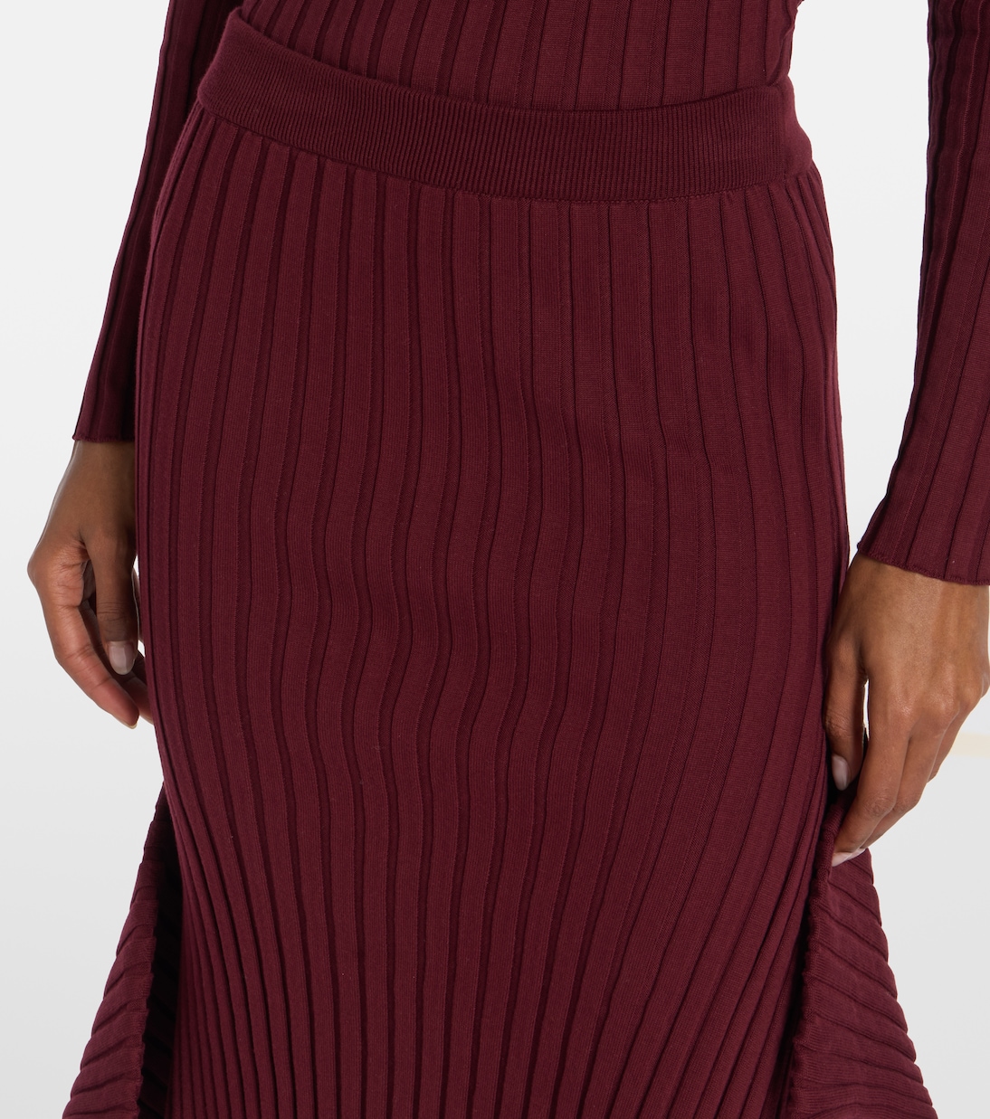 Midirock aus Rippstrick | Stella McCartney