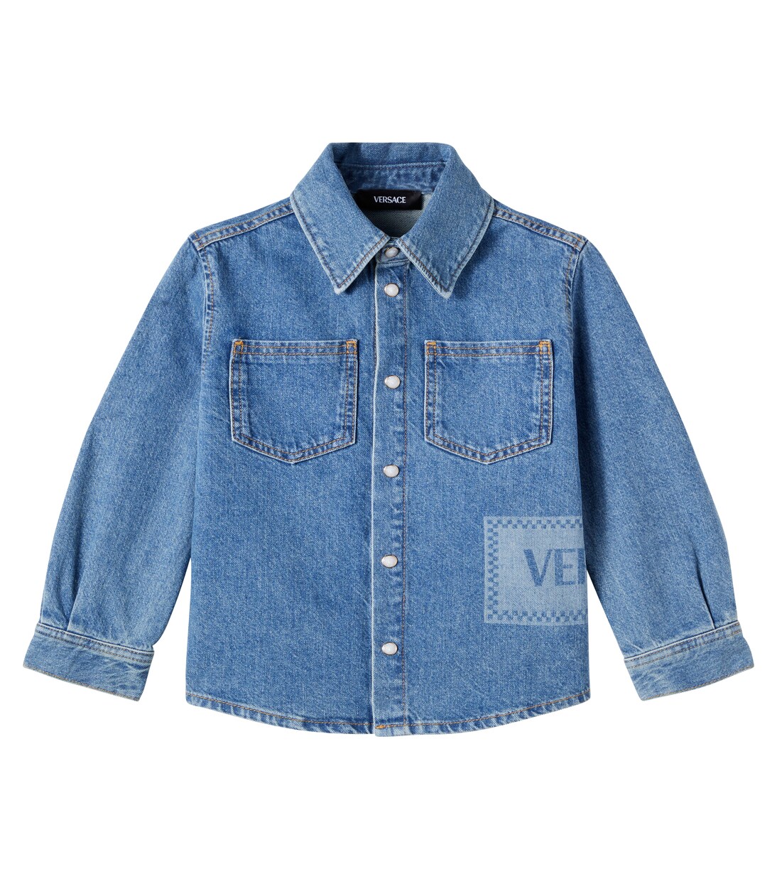 Camicia di jeans con logo | Versace Kids