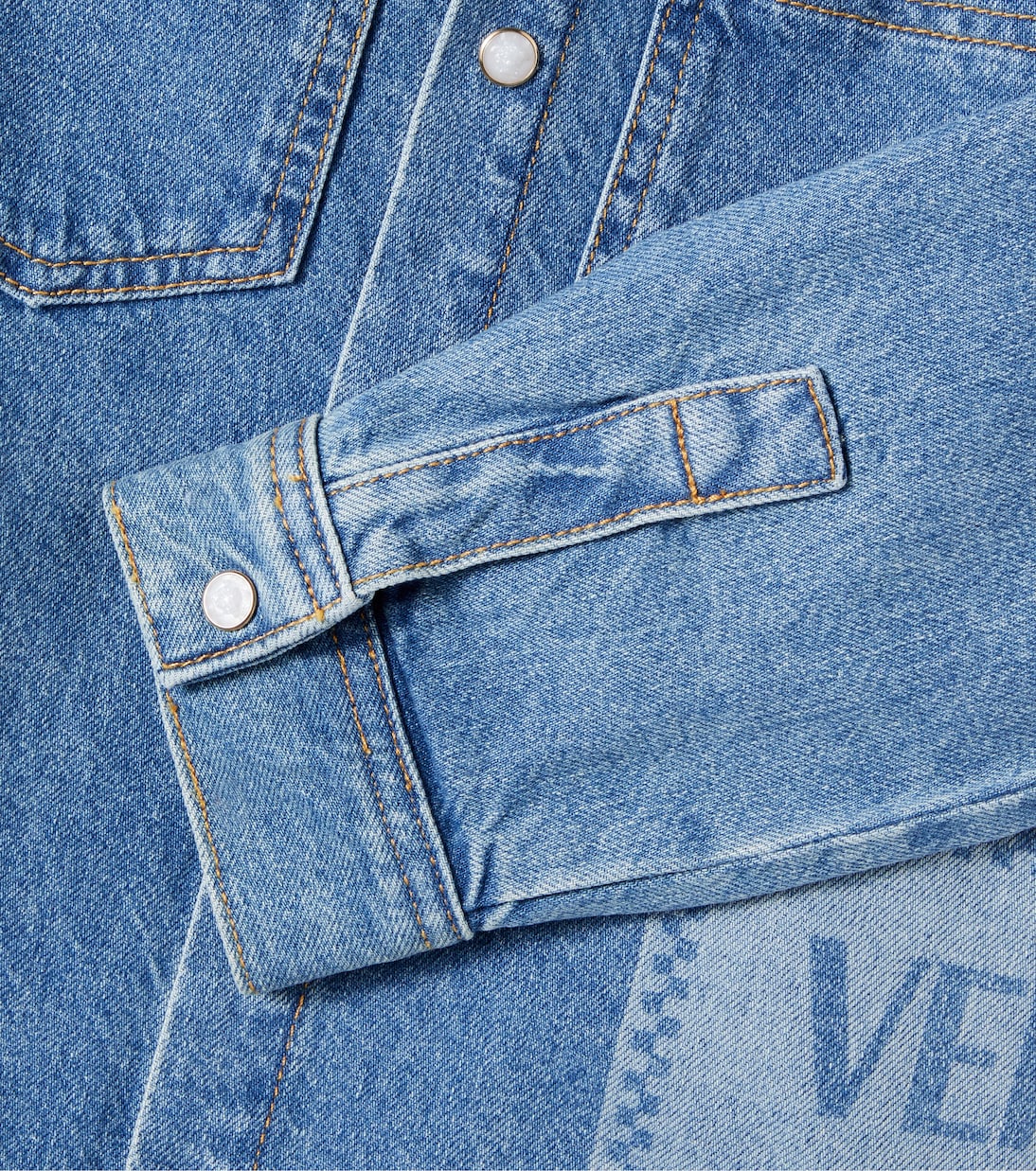 Camicia di jeans con logo | Versace Kids