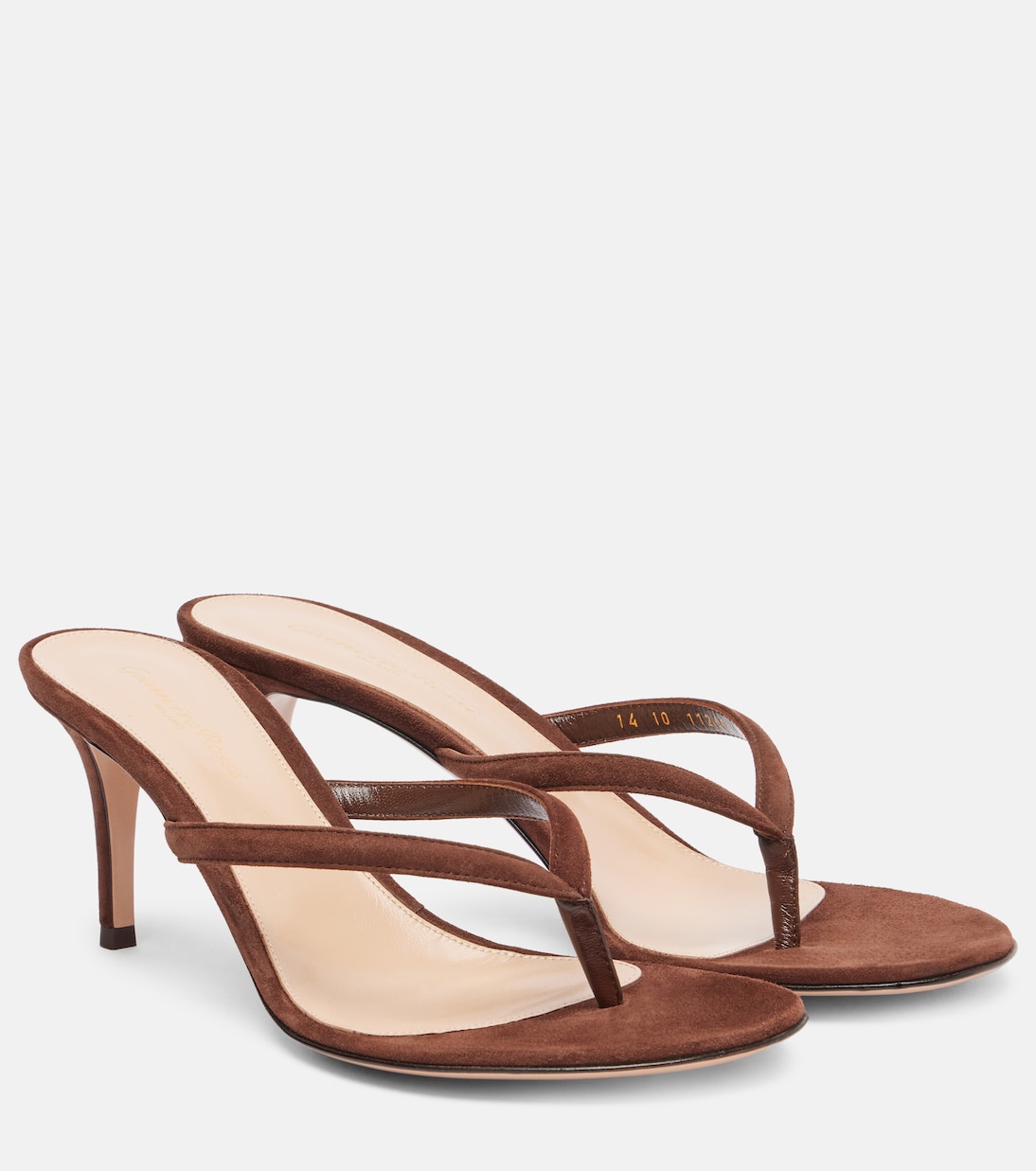 Sandalen aus Veloursleder | Gianvito Rossi