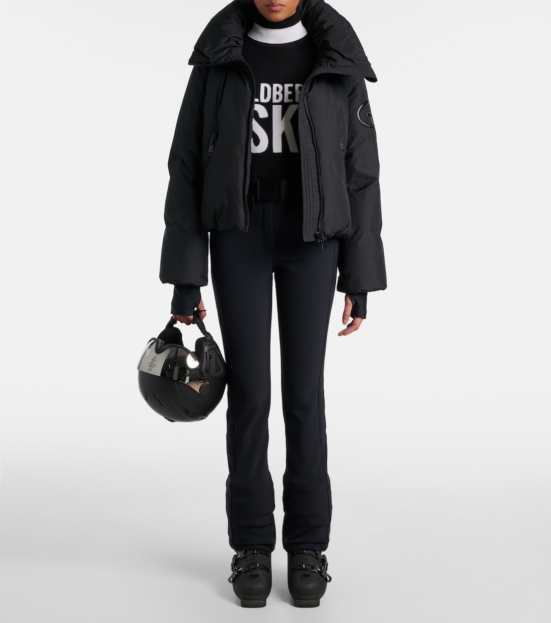 Jersey Noemi de cuello alto en intarsia | Goldbergh