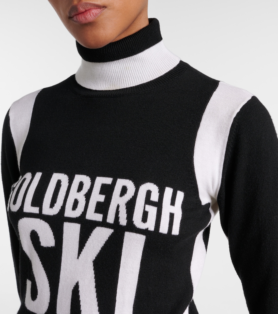 Jersey Noemi de cuello alto en intarsia | Goldbergh