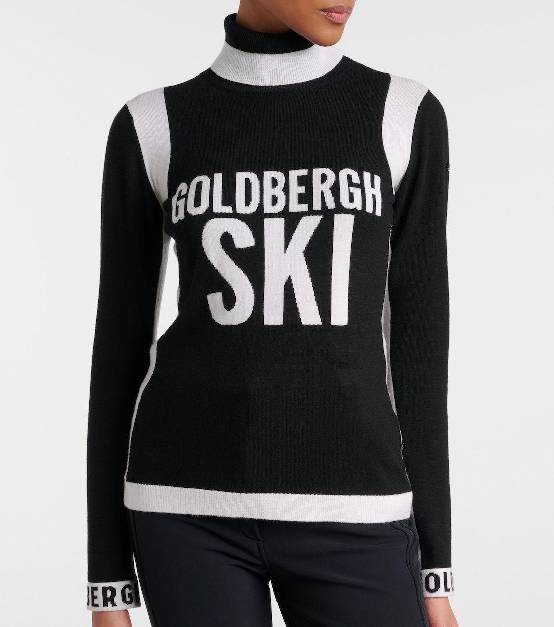 Jersey Noemi de cuello alto en intarsia | Goldbergh