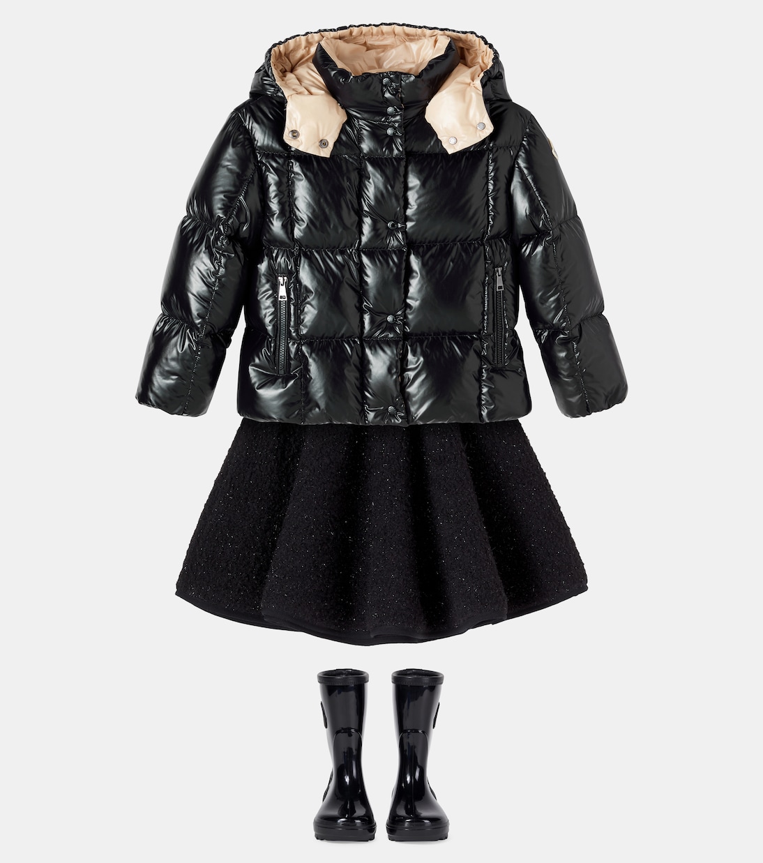 Gonna in teddy a pieghe | Moncler Enfant