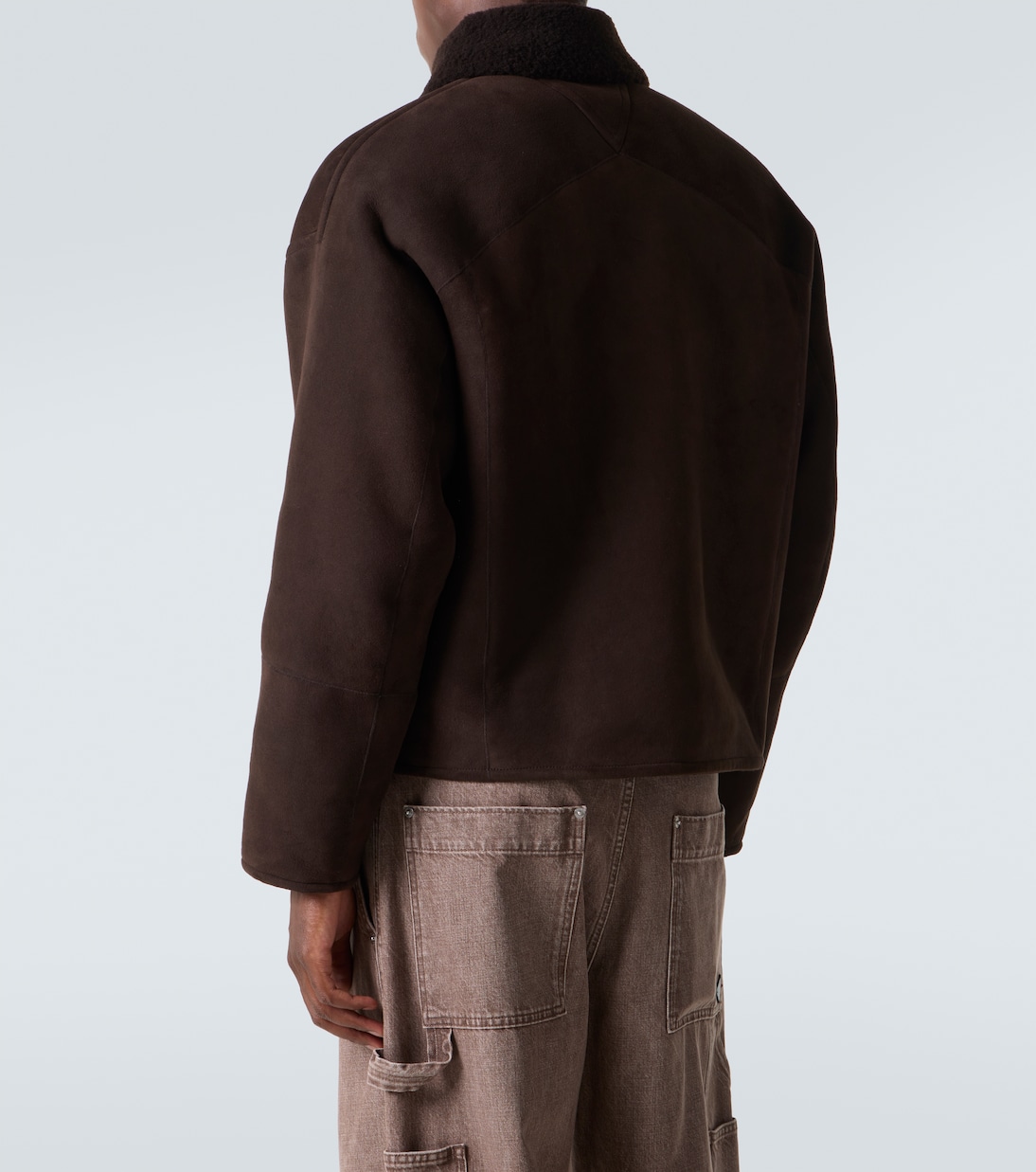 Jacke aus Leder mit Shearling | Bottega Veneta