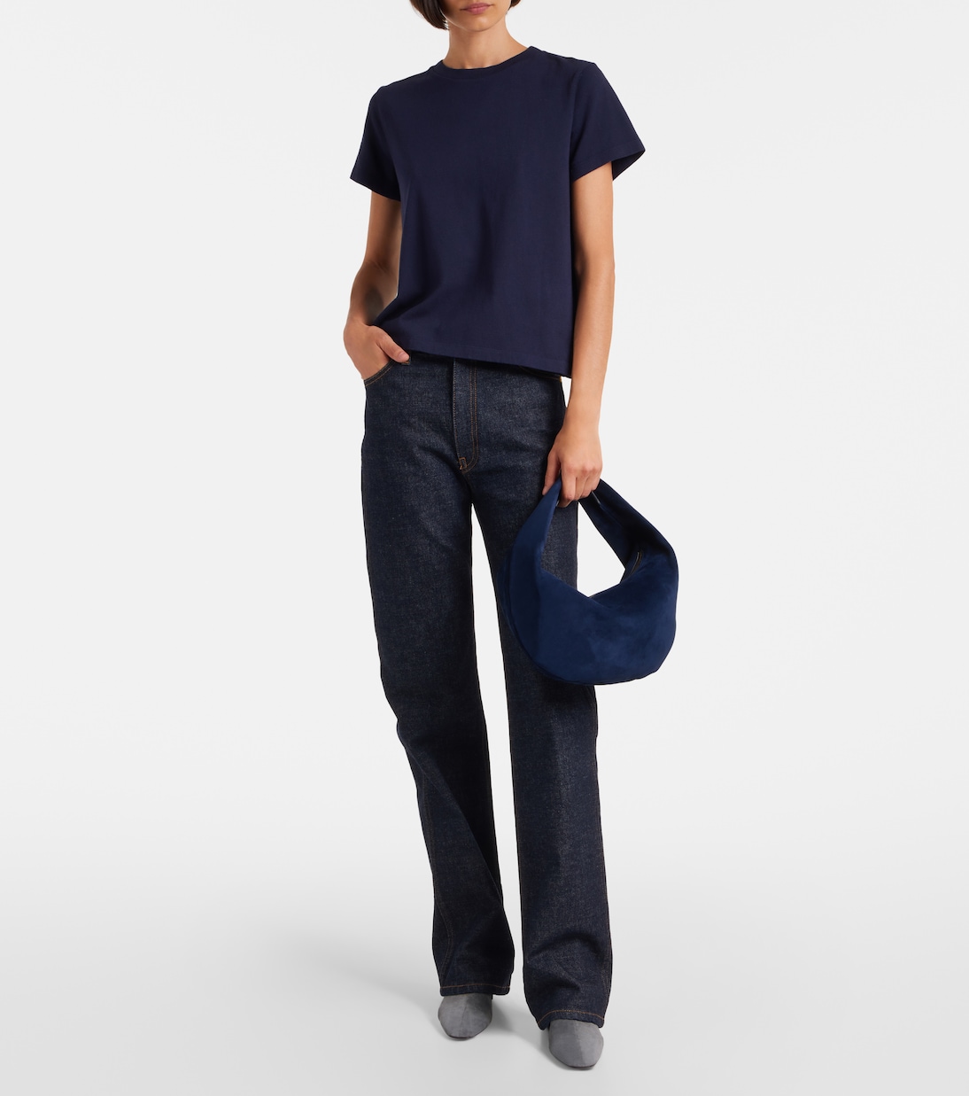 Emmylou cotton jersey T-shirt | Khaite