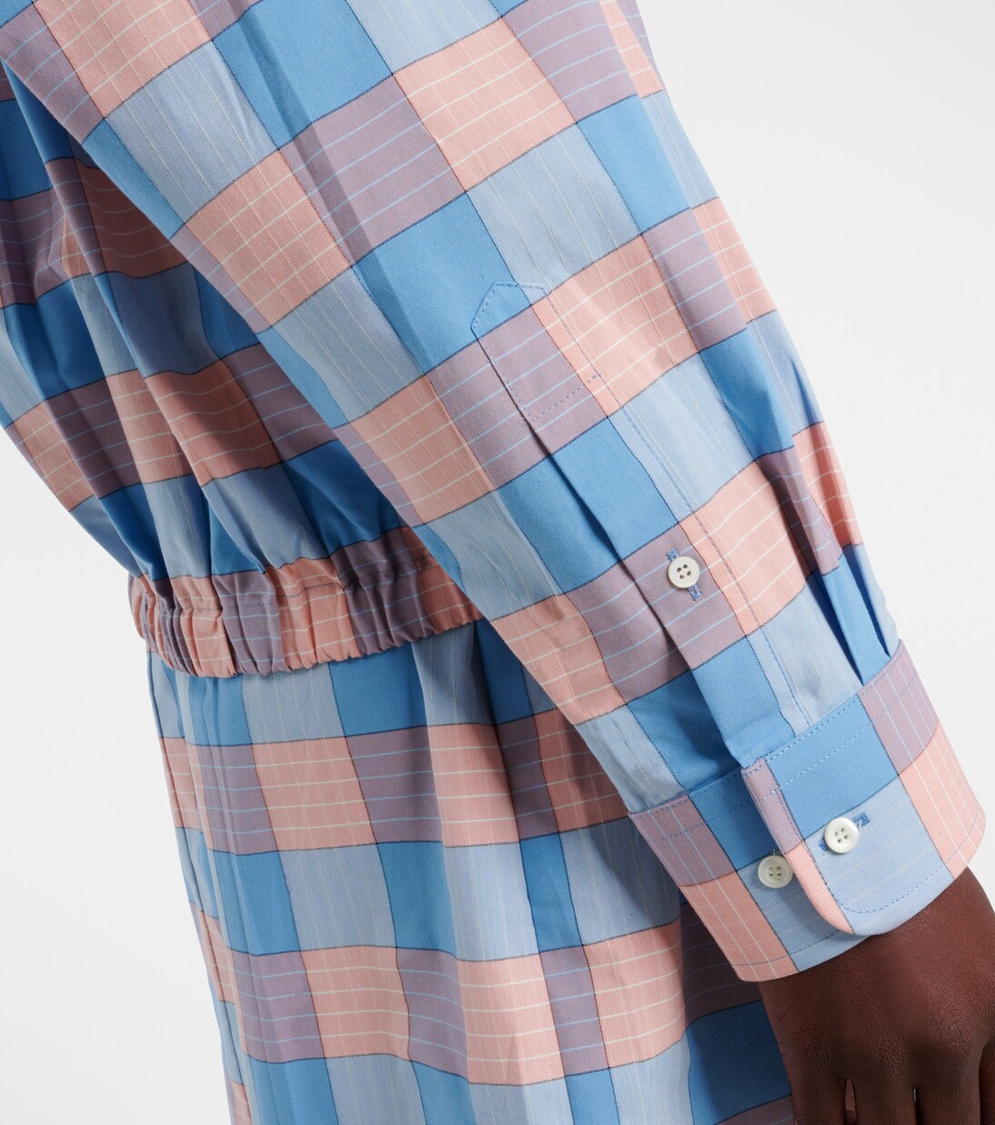Checked cotton poplin shirt | Prada