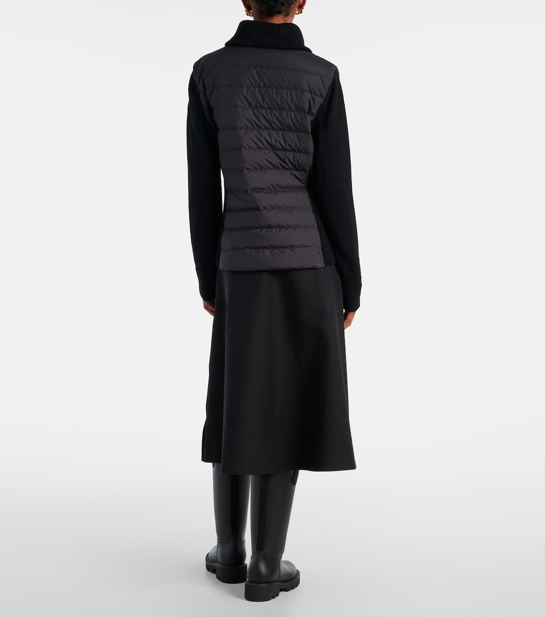 Down-paneled virgin wool cardigan  | Moncler
