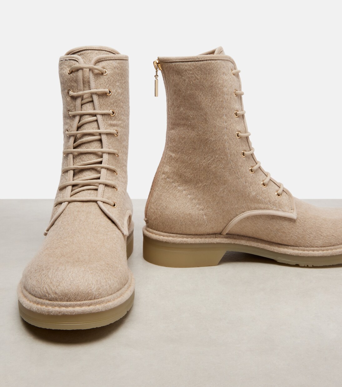Baker cashmere combat boots | Max Mara