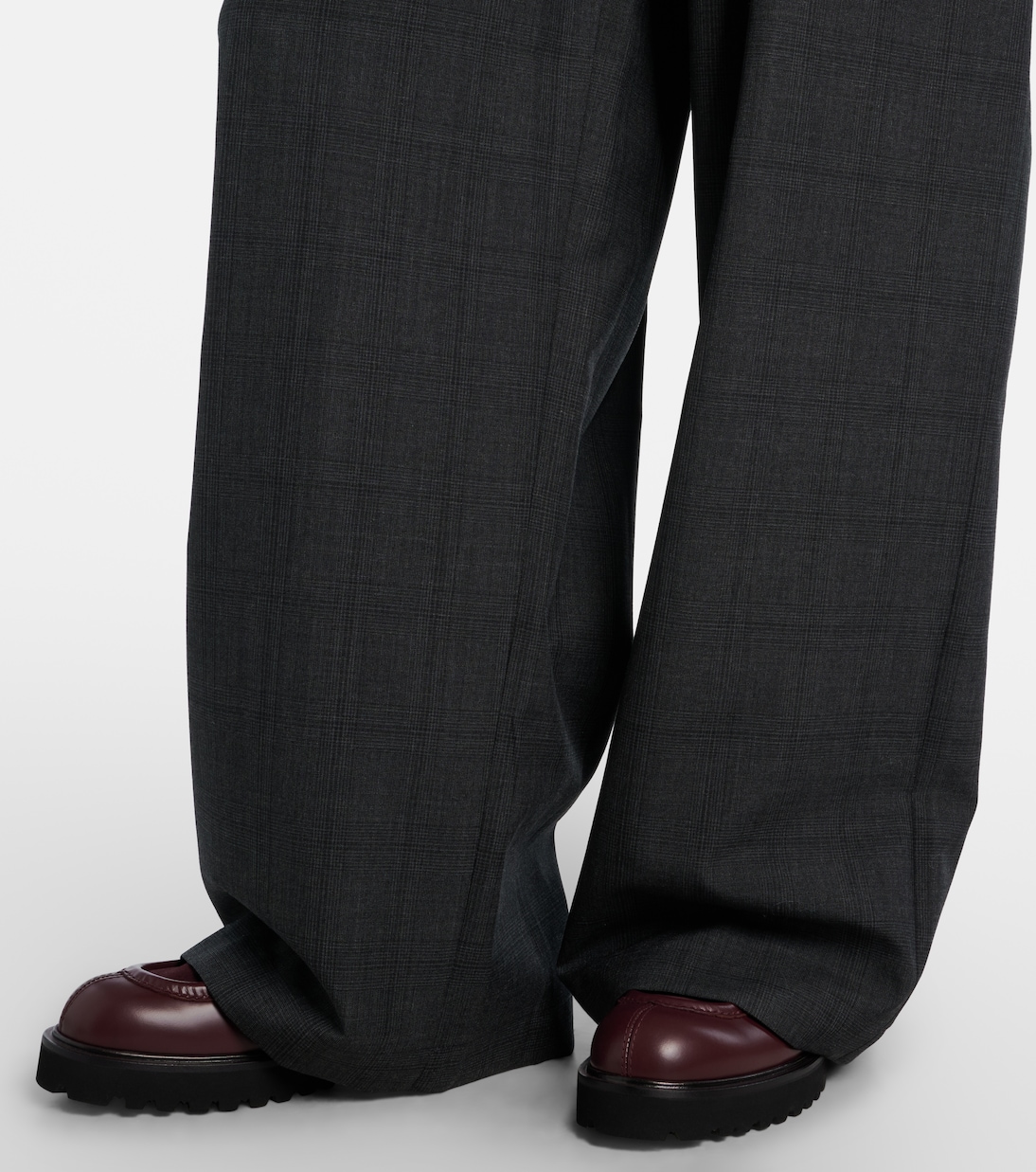 Baxter plaid wide-leg pants | The Frankie Shop