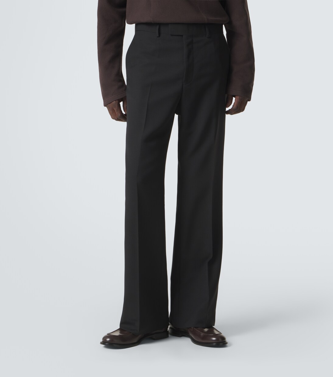 Pantalon évasé Alto en laine vierge | Wales Bonner