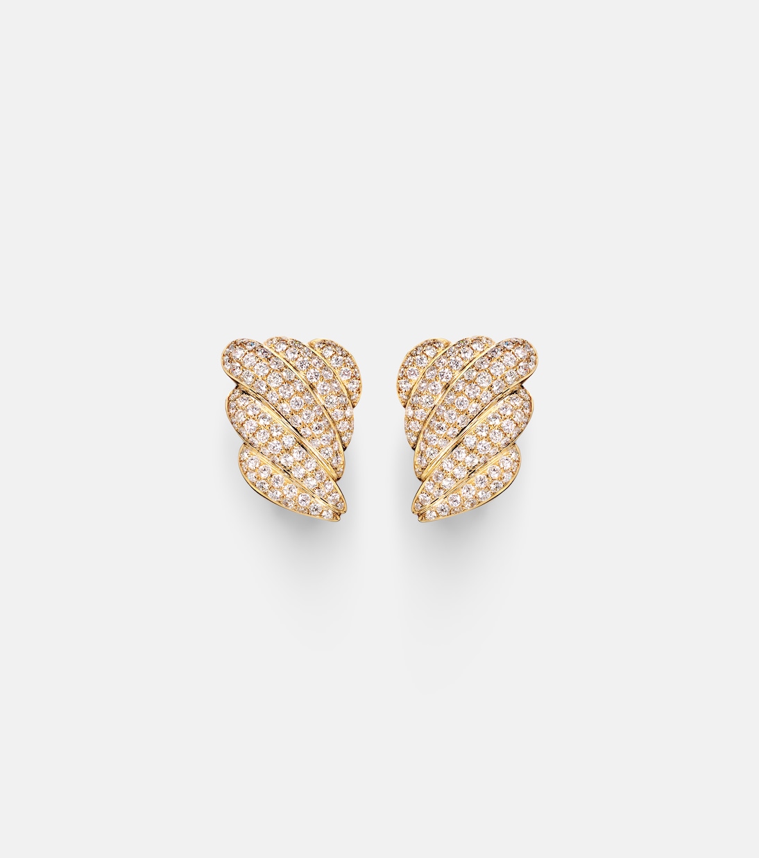 Boucles d’oreilles Croissant en or 18 ct et diamants | Anita Ko