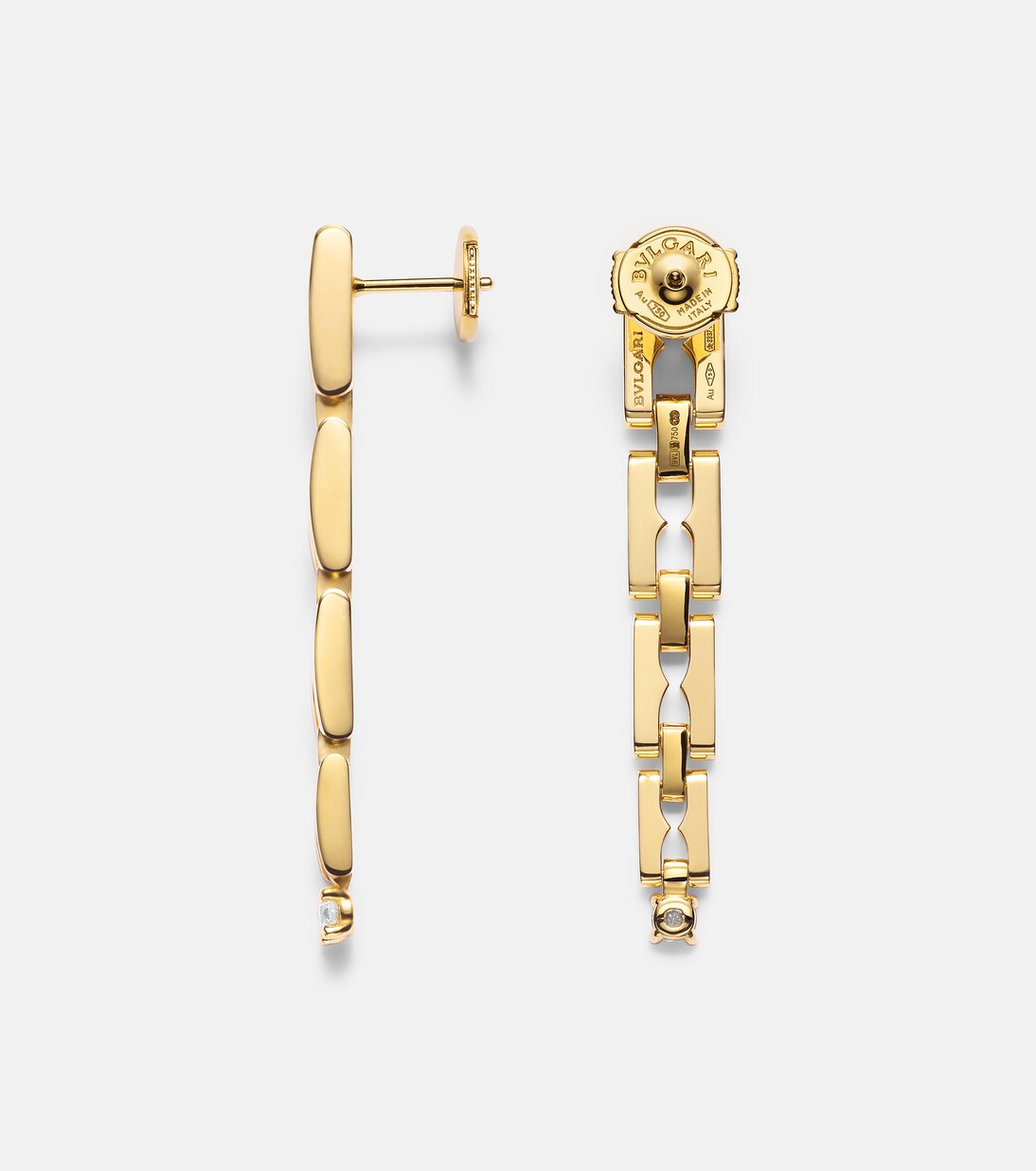 Ohrringe B.zero1 aus 18kt Gelbgold (750/1000) mit Diamanten | Bvlgari