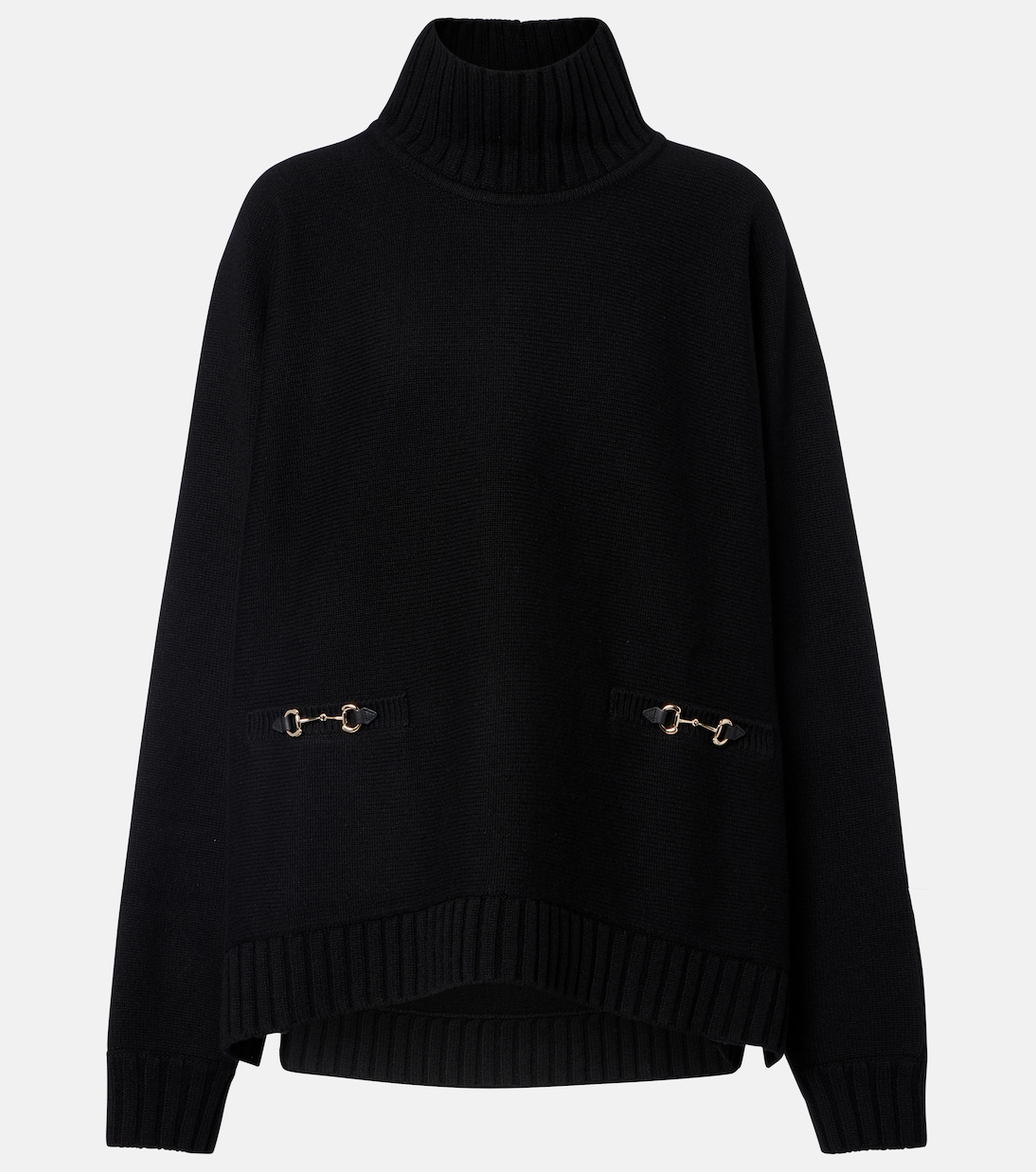 Horsebit wool-blend turtleneck sweater | Gucci