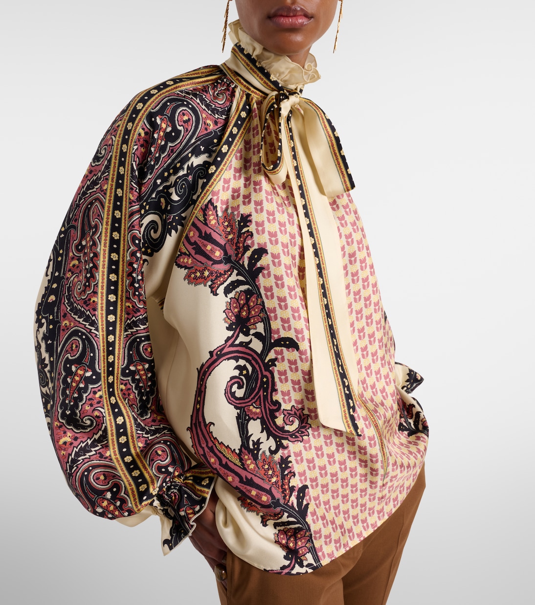Blusa de sarga de seda estampada | Etro