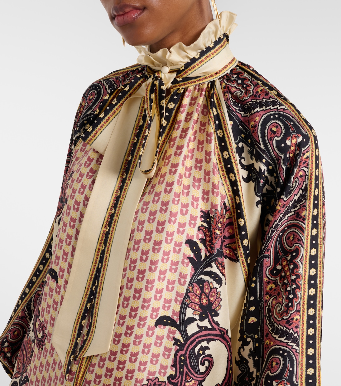 Blusa de sarga de seda estampada | Etro