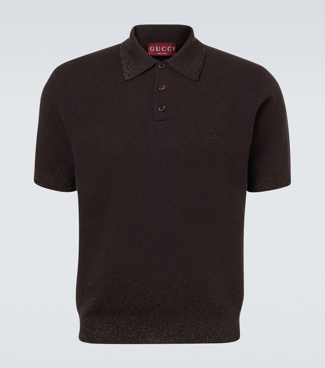 Interlocking G wool-blend polo shirt | Gucci