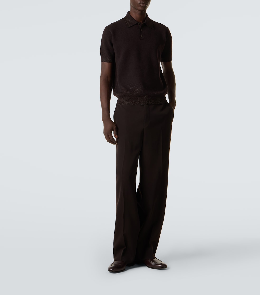 Interlocking G wool-blend polo shirt | Gucci
