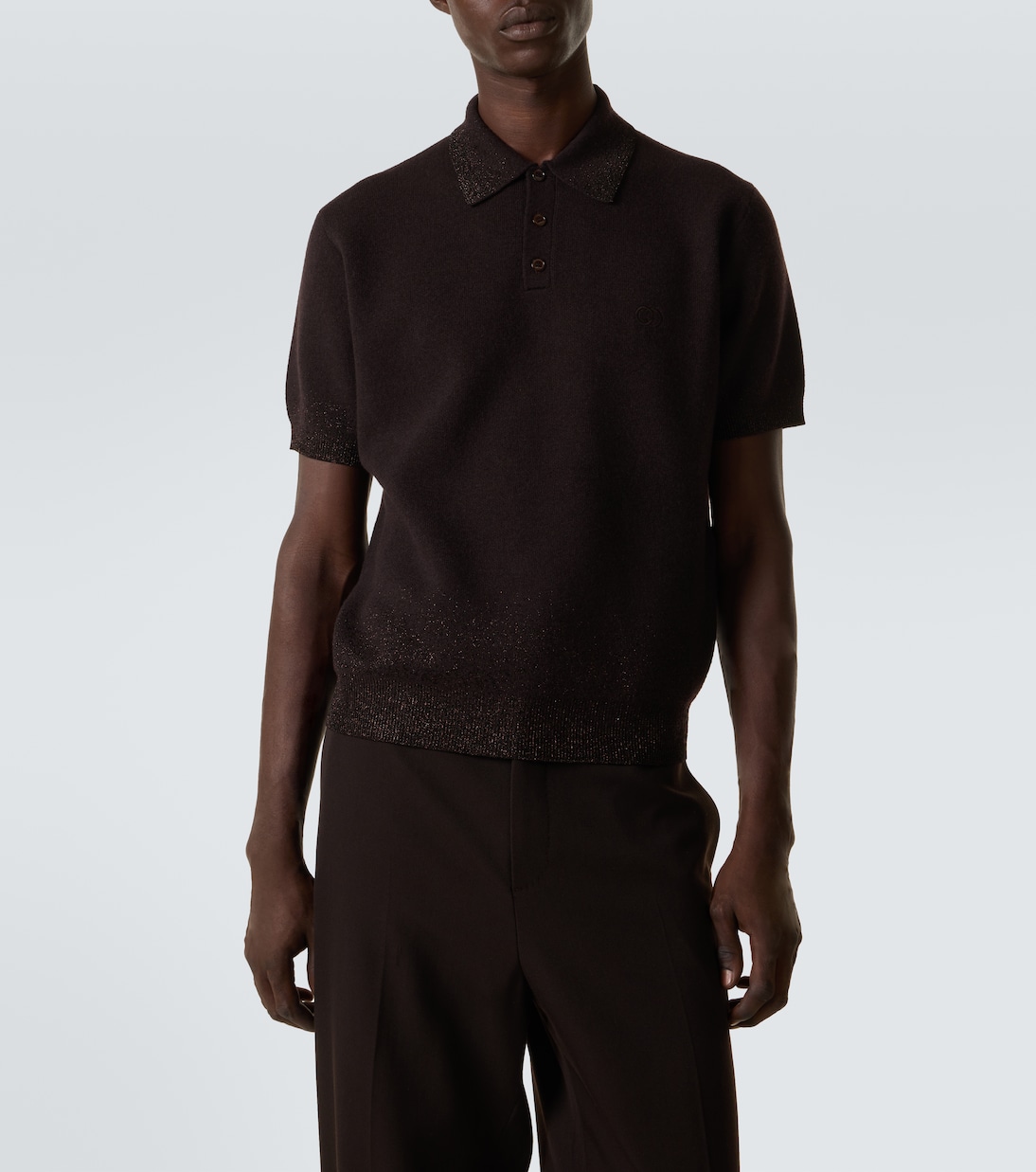 Interlocking G wool-blend polo shirt | Gucci
