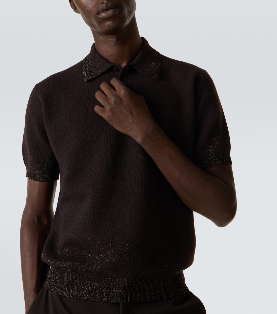 Interlocking G wool-blend polo shirt | Gucci
