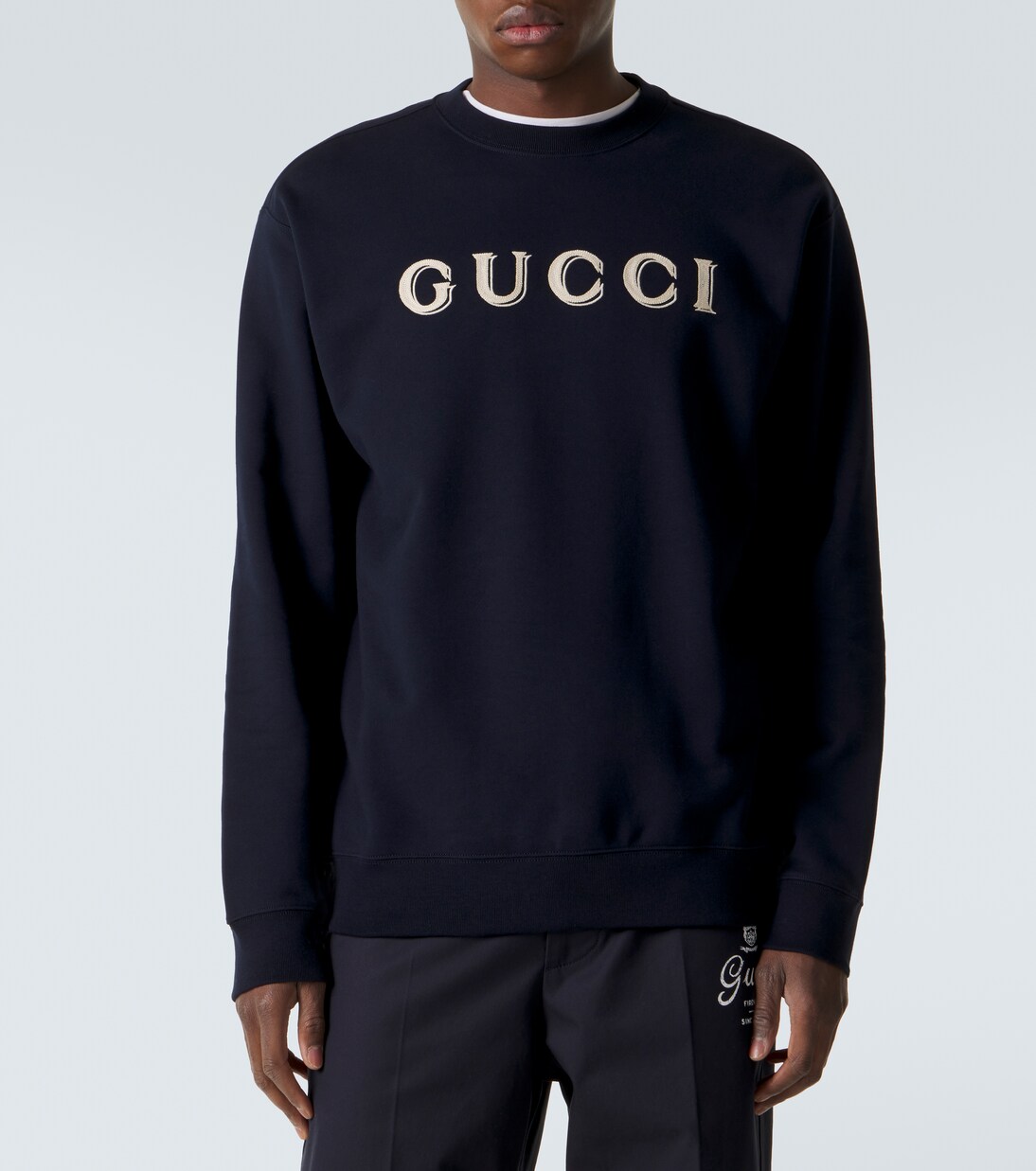 Logo cotton jersey sweatshirt | Gucci