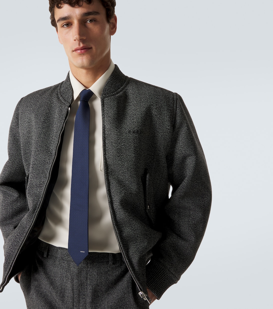 Krawatte Horsebit aus Seiden-Jacquard | Gucci