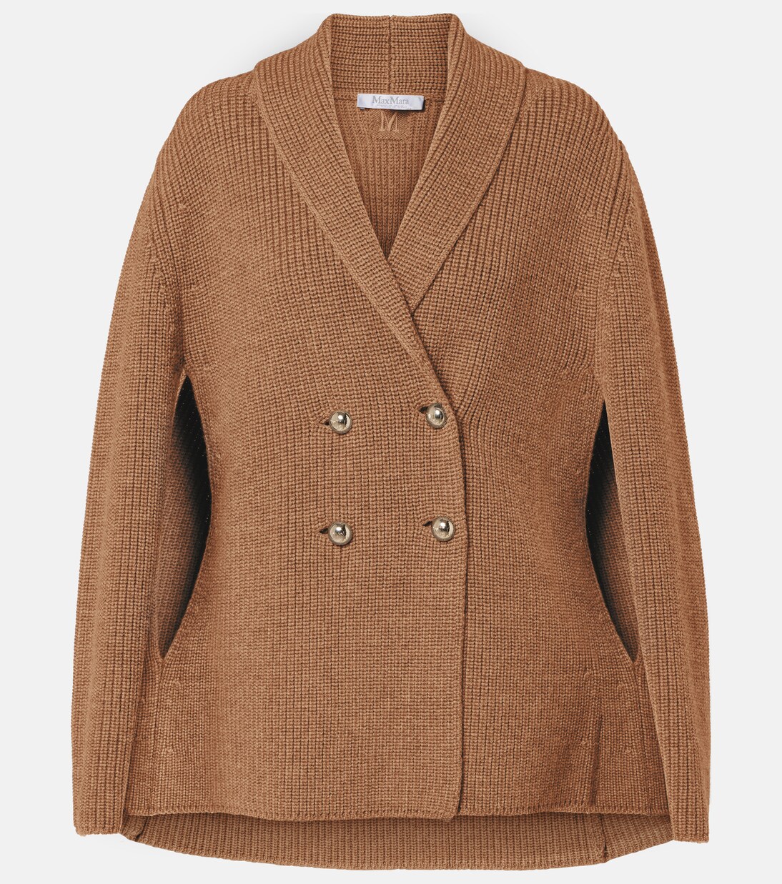 Agenzia double-breasted virgin wool cape | Max Mara