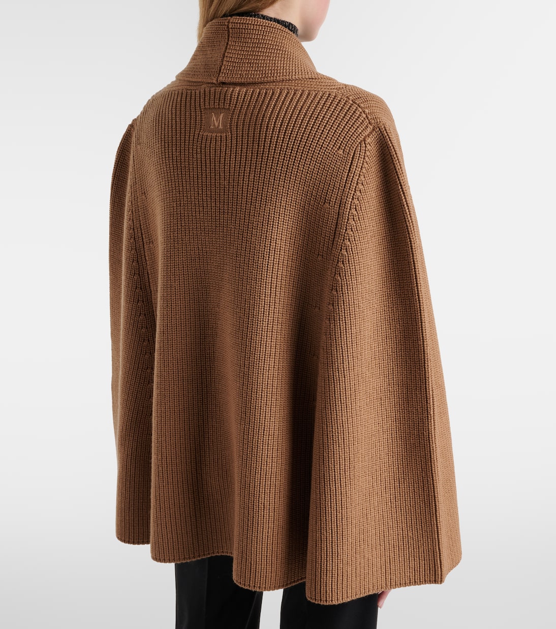 Agenzia double-breasted virgin wool cape | Max Mara