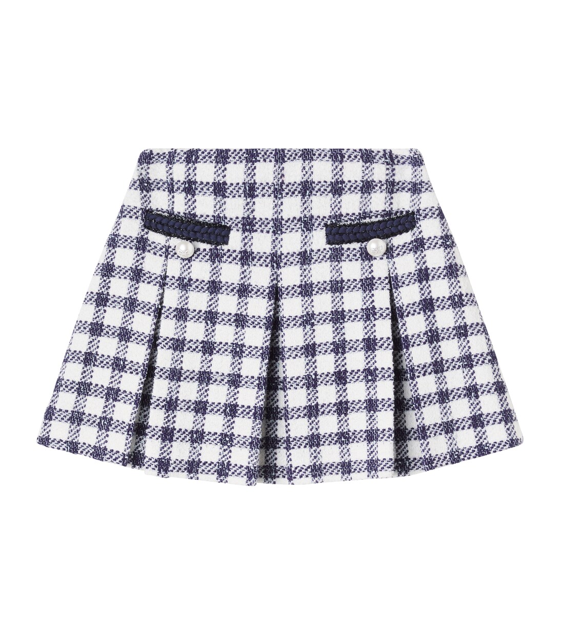 Checked bouclé skirt | Self-Portrait Kids