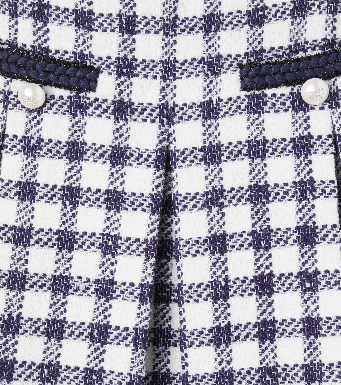 Checked bouclé skirt | Self-Portrait Kids