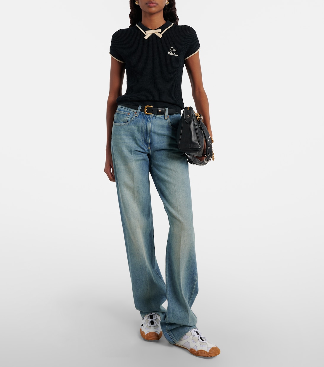 Sneakers Amphibia mit Veloursleder  | Valentino Garavani