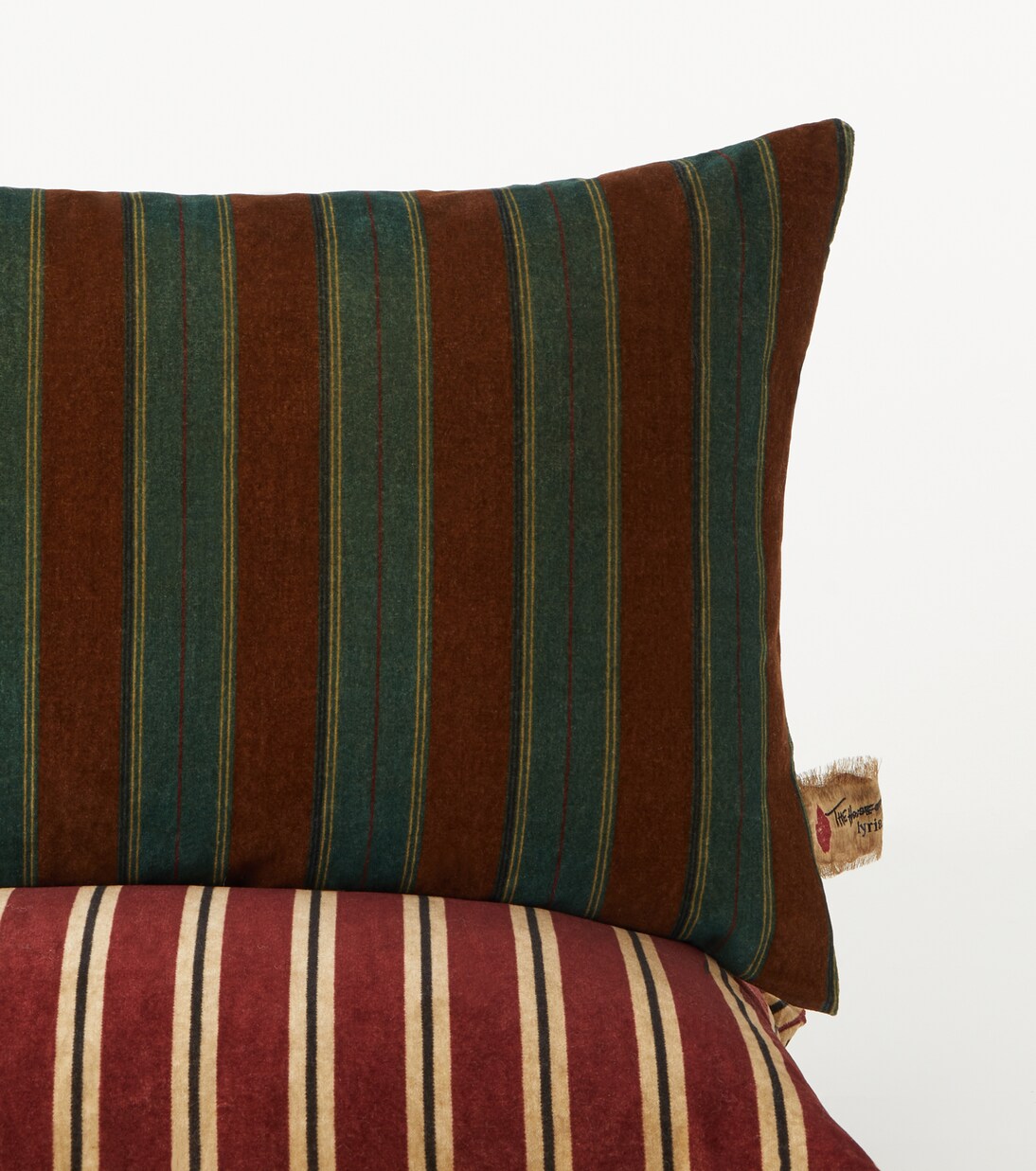 Gigliola striped cotton and linen cushion | The House of Lyria