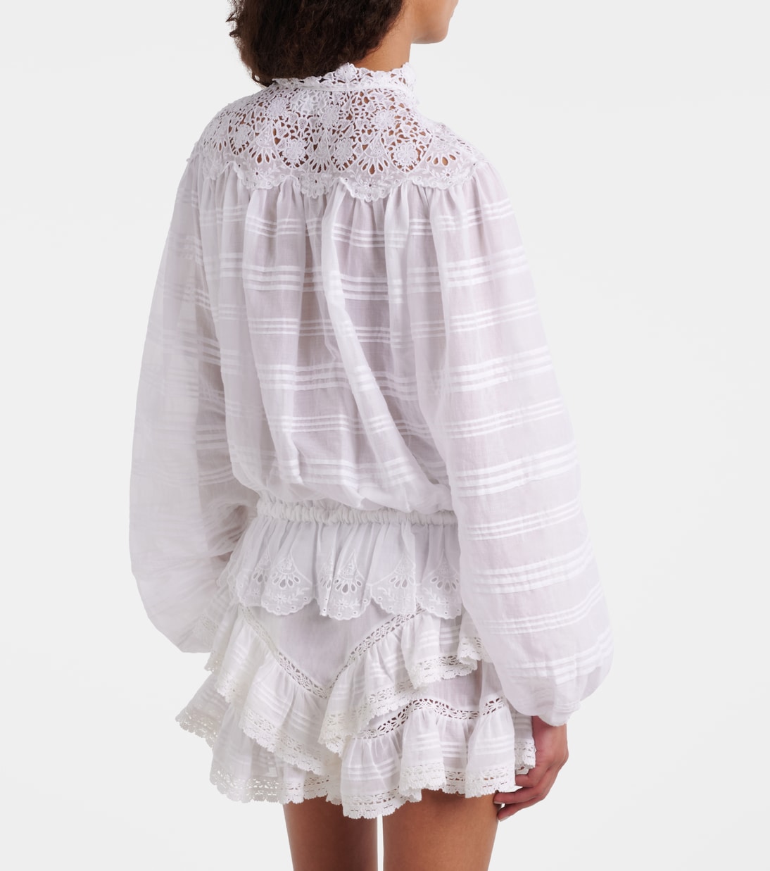 Bluse Polly aus Baumwolle mit Spitze | Marant Etoile