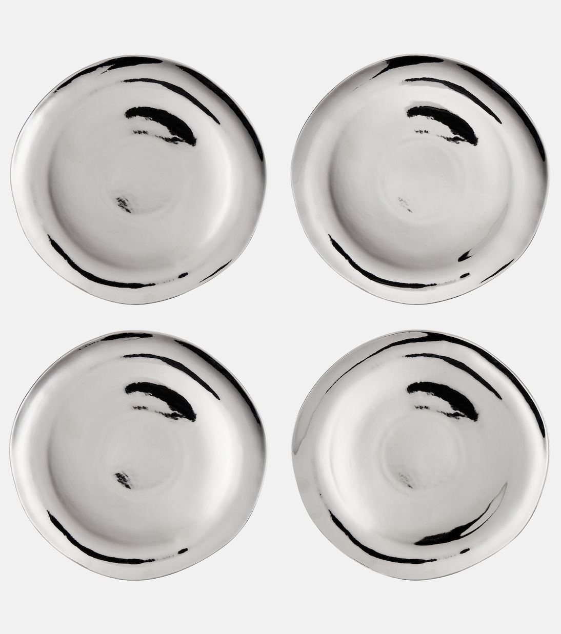 Set of 4 porcelain dinner plates | Bitossi