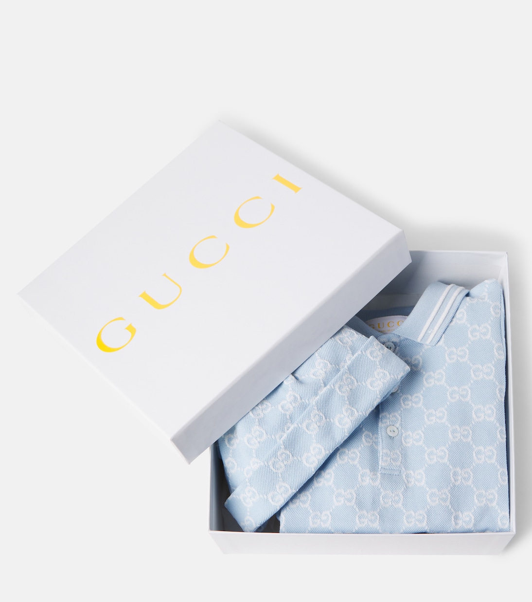 Baby - Set tutina e berretto in cotone GG | Gucci Kids