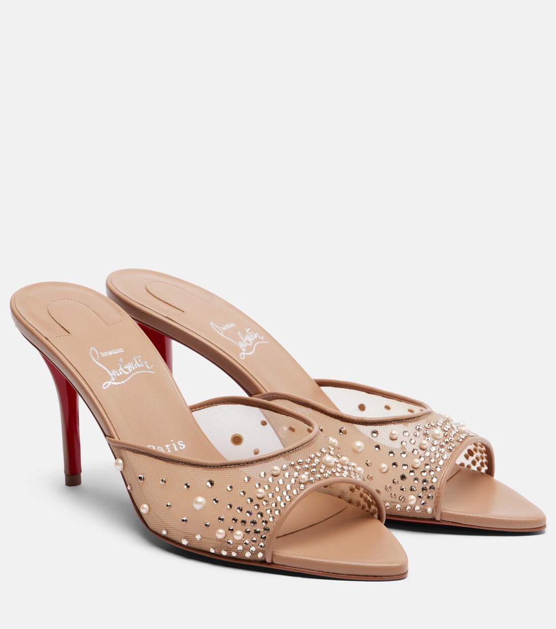 Miss Z Degrastrass Perla 100 mesh mules | Christian Louboutin