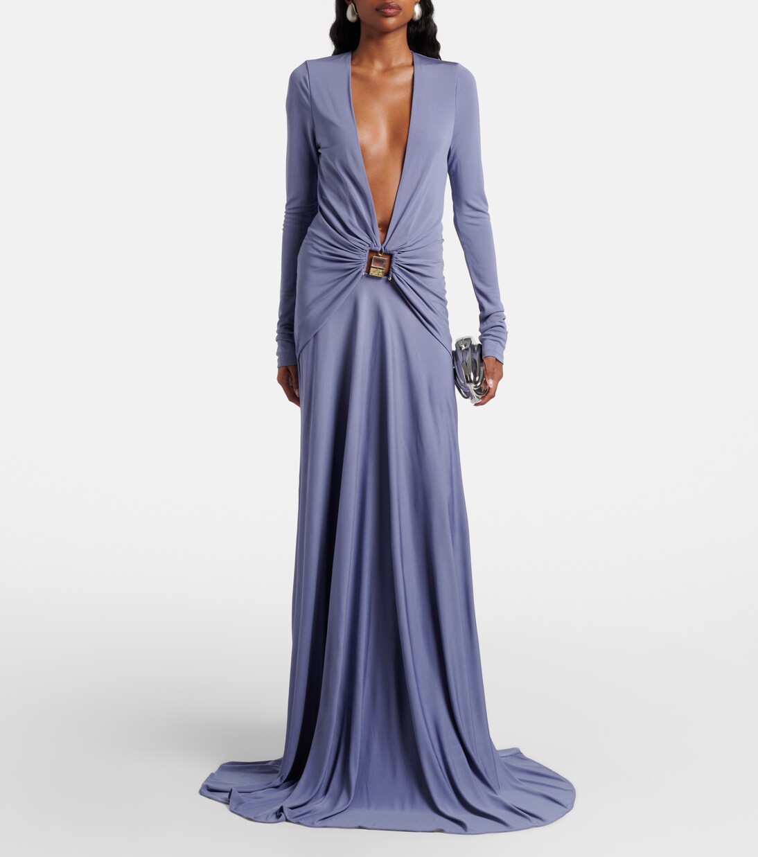 Bezel Quartz embellished maxi dress | Christopher Esber