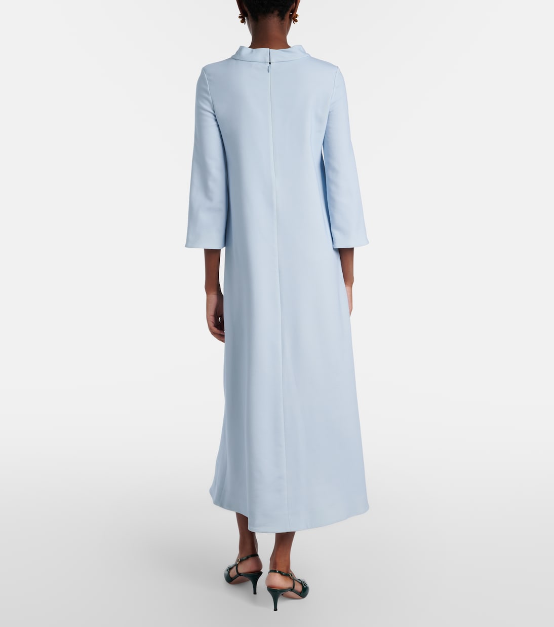 Kaftan Porcelain Flower aus einem Wollgemisch | Oscar de la Renta