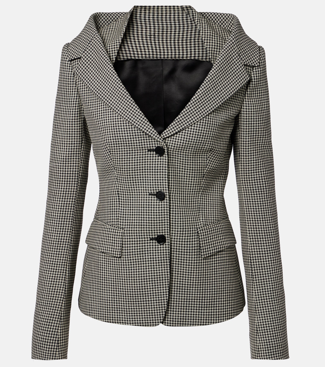 Gingham layered blazer | McQueen