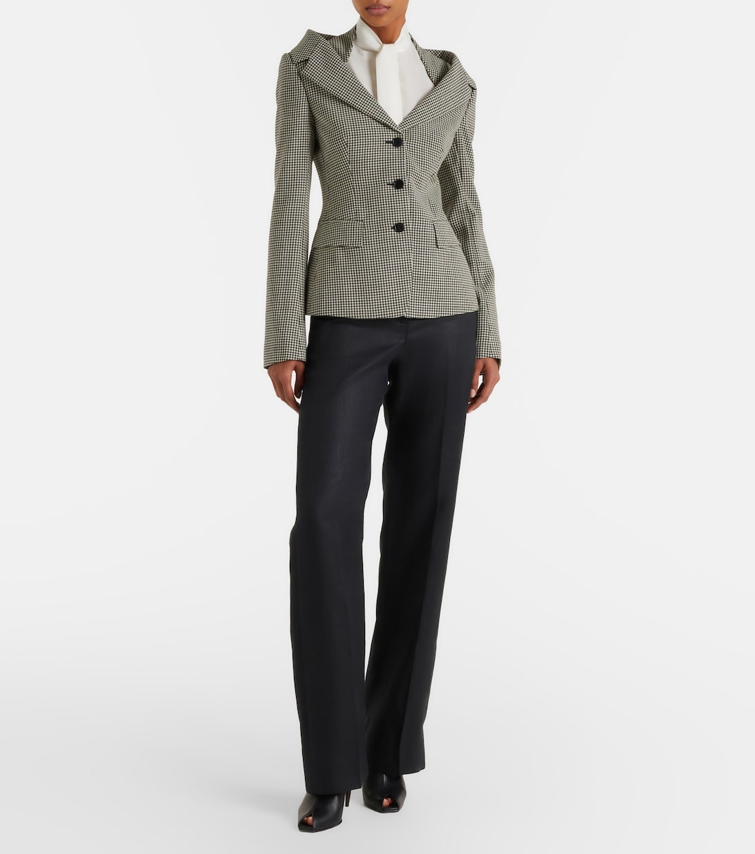Gingham layered blazer | McQueen