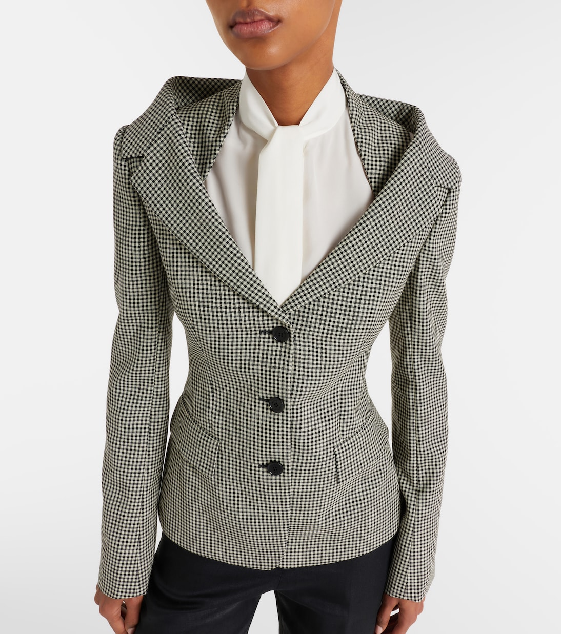 Gingham layered blazer | McQueen